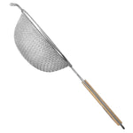 ISBW SLSTN5206 Colador Mango Madera Malla Fina Doble Acero Inoxidable 6 Pg Utensilios ISBW