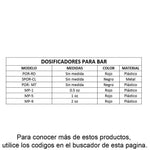 ISBW SPOR-CL PLPR600CL Dosificador Vertedor de Botellas para Bares Sin Medida Utensilios ISBW