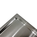 ISBW STPA5000CS Tapa entero ranurada inoxidable Tapas ISBW