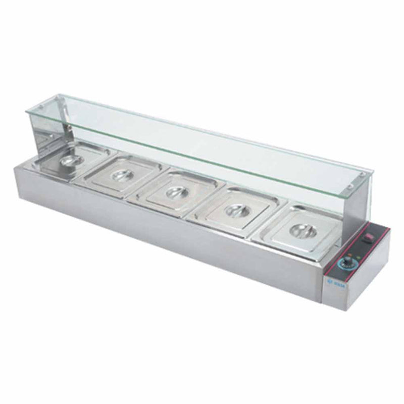 Baño María Eléctrico De 5 Insertos 1,000W120V Migsa BN-B24