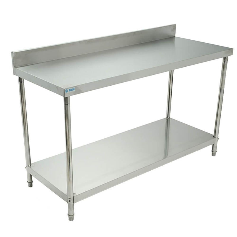 Mesa De Trabajo Con Lambrin Con Entrepaño 1.50 Mt Migsa BN-W04/150