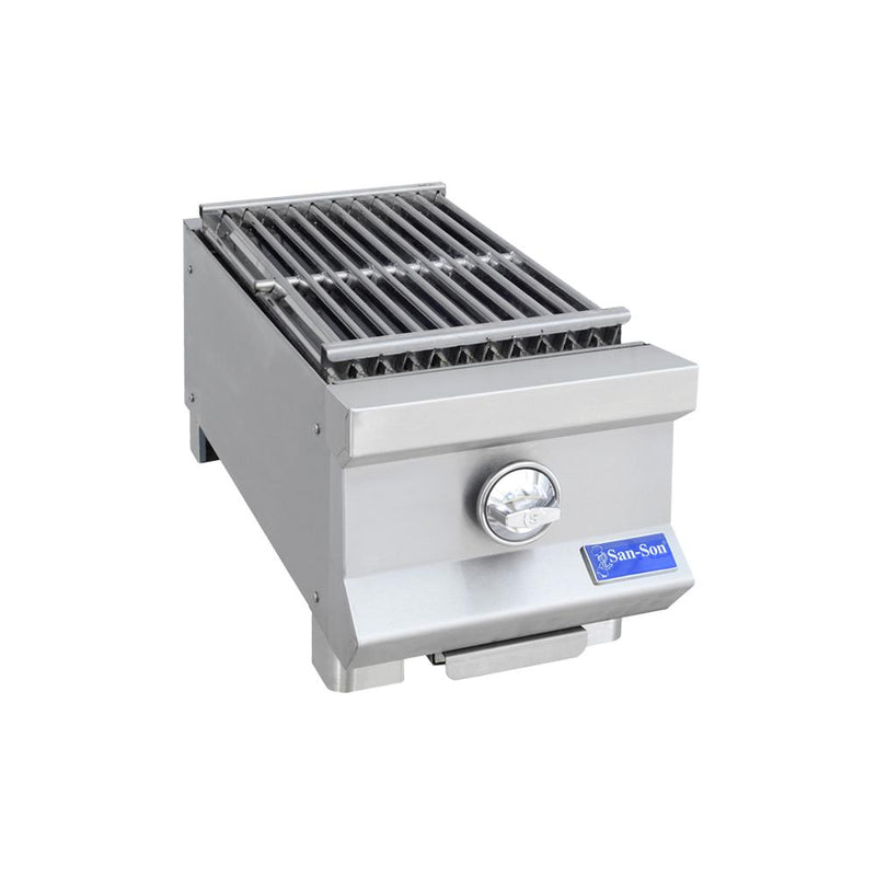 Asador Radiante a Gas 1 Quemador, Parrilla Doble Marcado San-Son SSAR12