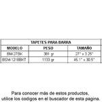 UPDATE BM-27BK Tapete Antiderrames para Barra 27" x 3.25" (68.58 x 9.52 cm) Utensilios UPDATE