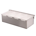 UPDATE CD-4 Dispensador de Condimentos 4 Compartimentos 12" (30 cm) Utensilios UPDATE