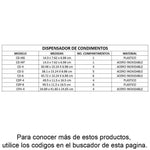 UPDATE CD-4 Dispensador de Condimentos 4 Compartimentos 12" (30 cm) Utensilios UPDATE