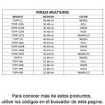 UPDATE TOPP-16RE Pinzas Tenazas Inoxidables Multiusos Rojo 16" (40.64 cm) Utensilios UPDATE