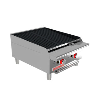 Asador a Gas 2 Quemadores, 2 Parrillas Reversibles Coriat ACV-2 MASTER DE MESA