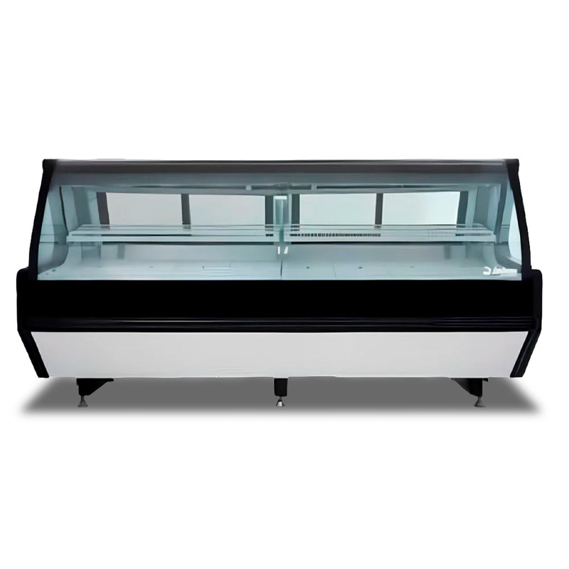 Vitrina Carnicera Blanca con Mosaico Negro Luz Led 636 L (1029121) Imbera VMCA-250