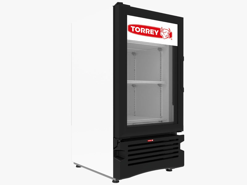 Refrigerador Vertical Exhibidor 1 Puerta Cristal Blanco 4 Pies Torrey TVC04-B