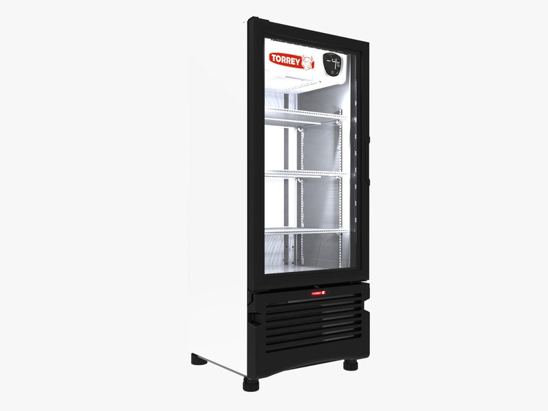 Refrigerador Vertical Exhibidor 1 Puerta Cristal Blanco 9 Pies Torrey TVC9-B
