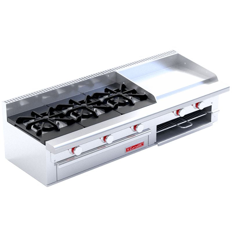 CORIAT EC-3-GRILL DE MESA PETIT PREMIUM Estufa a gas, con 3 quemadores, 1 plancha y 1 gratinador. 18010511