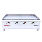 CORIAT CV-4 MASTER Plancha a gas, con 4 quemadores tipo "U", placa de 3/4" de espesor.