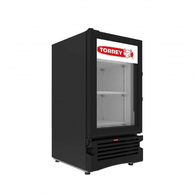 Refrigerador Vertical Exhibidor 1 Puerta Cristal Negro 4 Pies Torrey TVC04-N