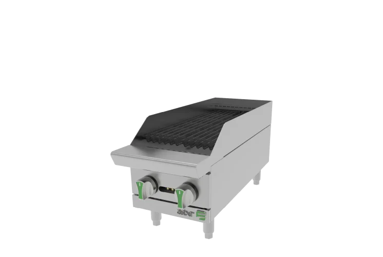 Asadores Radiantes - Emerald Line a Gas LP 2 Quemadores Asber AERB 12 EM LPG