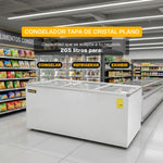 Congelador Tapa de Cristal Plano 12 Pies Rhino CONGECRI-12P