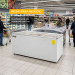 Congelador Tapa de Cristal Plano 12 Pies Rhino CONGECRI-12P