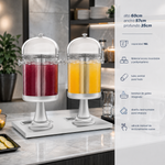 Dispensador 2 Cilindros de Bebidas 16 L Caledonia DISJU-16