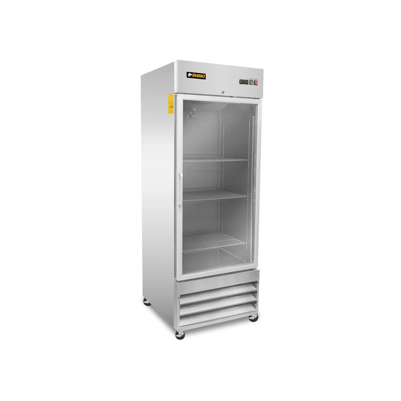 Congelador Vertical Acero Inox Puerta de Cristal 21 Pies Rhino CONVECRI-23