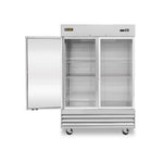 Congelador Vertical Acero Inox Puerta de Cristal 41 Pies Rhino CONVECRI-47