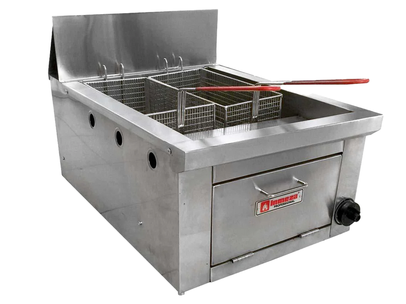 Freidor a Gas Natural 14 L Una Tina INMEZA FACTORY FMTI GN