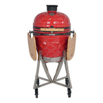 Horno Kamado Cerámica Multifuncional Acabado Diamante 21 Rojo Torrey HKC-21R