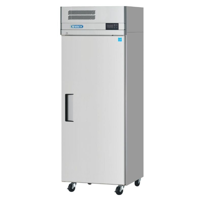 Sobrinox RVS-24-1S Refrigerador Vertical de 1 Puerta Sólida, Sistema de monitorización y control de temperatura digital, 1/8 PH