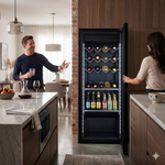 Refrigerador Vertical Gris 1 Puerta Cristal Luz Led 1.5 Pies (1026216) Imbera VRS04 C