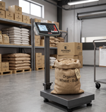 Báscula de Recibo, con Plato Anti-derrapante, Doble Pantalla, Batería Recargable 100 kg Torrey DFABRPP1003