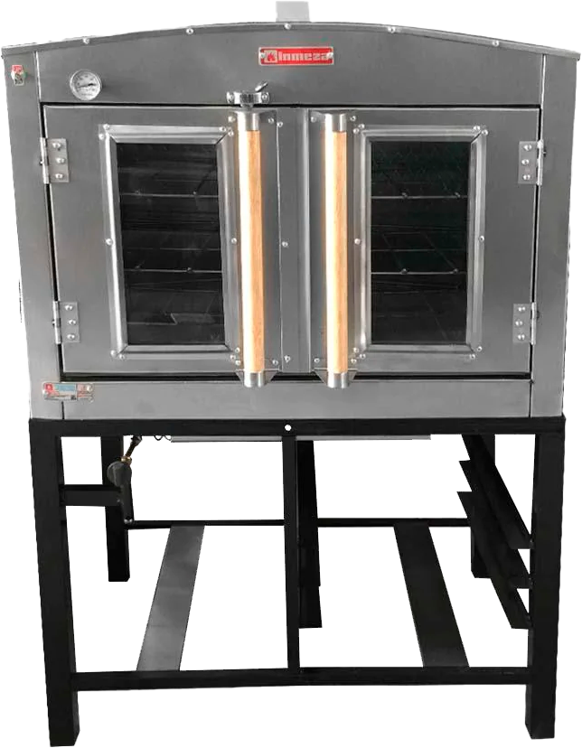 Horno Para Pan a Gas Natural 3 Parrillas 6 Charolas Inmeza HPAN3E GN