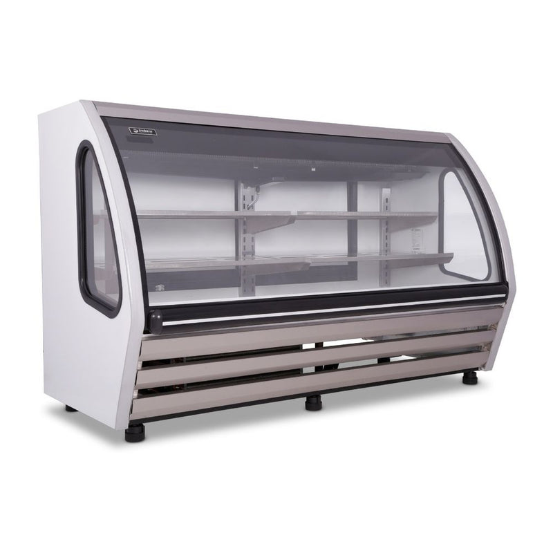 Imbera Bhs-200C Vitrina Horizontal Exhibidora Cristal Curvo 2 Puertas. 183 cm. 510 Lt/18.01 pies - 115 V INOX