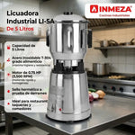 Licuadora industrial Acero Inox 5 L 220V International LI-5A-220
