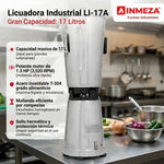 Licuadora industrial acero inoxidable 17 L 220V International LI-17A -220