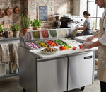 Mesa Para Ensaladas 2 Puertas 13 Pies Icehaus ME-2P-SS-01