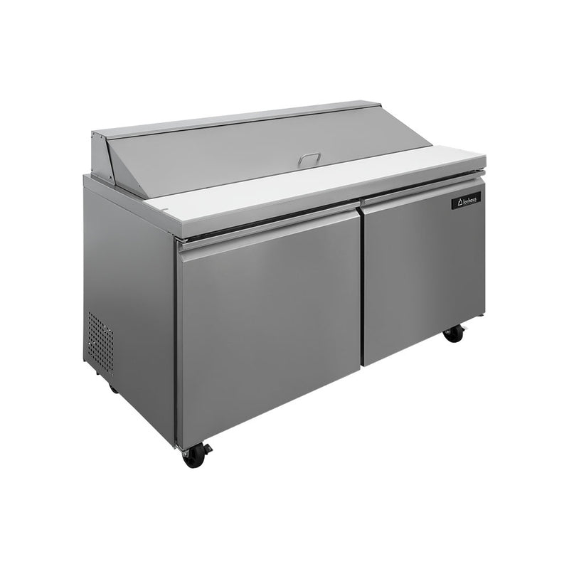 Mesa Para Ensaladas 2 Puertas 17 Pies Icehaus ME-2P-SS-02