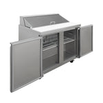 Mesa Para Ensaladas 2 Puertas 9 Pies Icehaus ME-2P-SS-03
