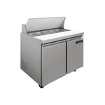 Mesa Para Ensaladas 2 Puertas 9 Pies Icehaus ME-2P-SS-03