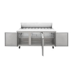 Mesa Para Ensaladas 3 Puertas 19 Pies Icehaus ME-3P-SS-01