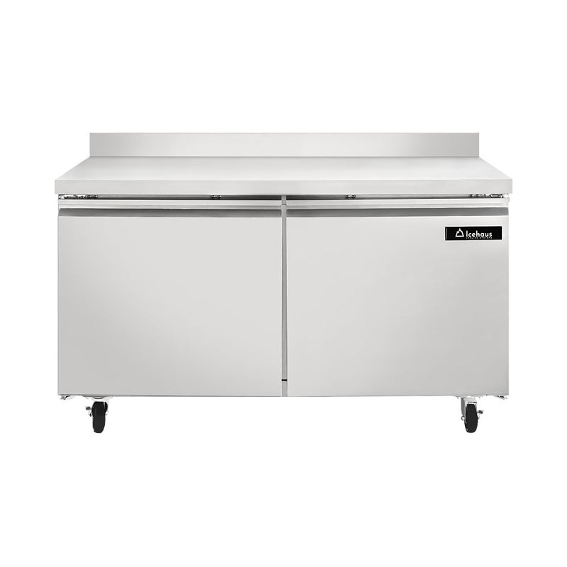 Mesa De Trabajo Congelador 2 Puertas 15 Pies Icehaus MTC-2P-SS-02