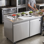 Mesa De Trabajo Refrigerador 2 Puertas 15 Pies Icehaus MTR-2P-SS-02