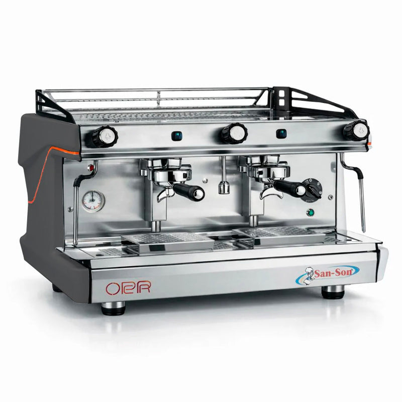 Cafetera Italiana Semiautomática Negra 2 Grupos 240 tz/hr San-Son OPERA2G PU-N