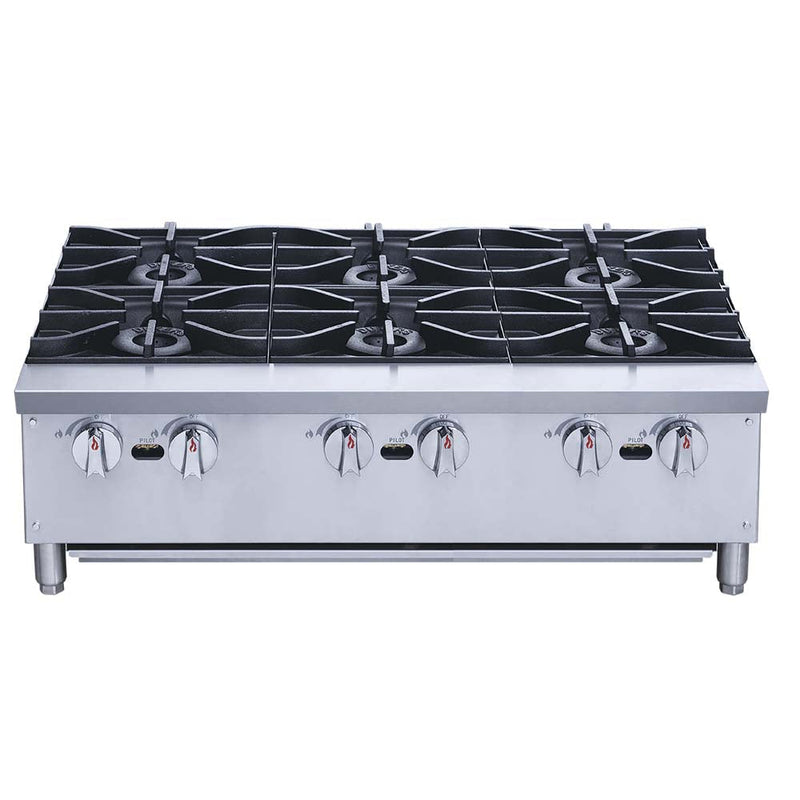 Parrilla 6 Quemadores Gas Natural Migsa XRB-6-MG-GN