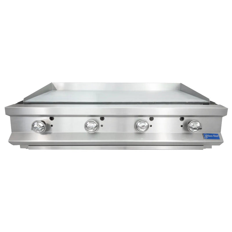 SAN-SON SSPS48 Plancha profesional de 1.22 mt 4 Quemadores en Acero Inoxidable