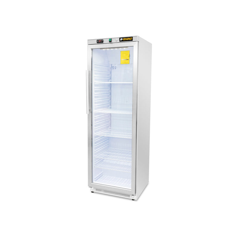 Refrigerador Vertical Puerta de Cristal 13 Pies Rhino REVEAB-13C