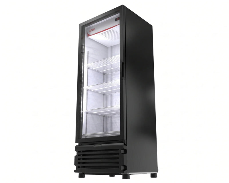 Refrigerador Vertical Exhibidor 1 Puerta Cristal Negro 19 Pies Torrey VR20