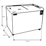 TORREY CHC-110PR Congelador Horizontal de Tapa Cristal Plano Envío por cobrar Refrigeracion TORREY 