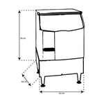 TORREY MHCD-100/238 Fabrica de Hielo 62 x 66 x 99 cm. 100 Kg Envío por cobrar Fabrica Hielo TORREY 