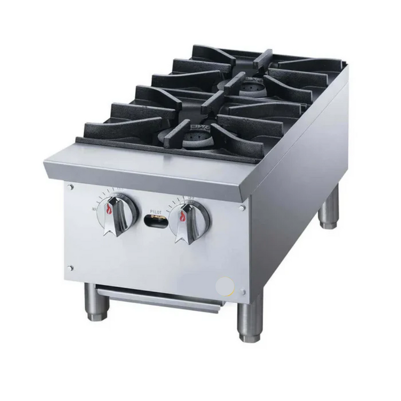 Parrilla Comercial A Gas LP 2 Quemadores Migsa XRB-2-MG-LP