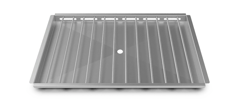 Bandeja Acero Dotada de Sistema Recoge Grasas y Descarga Central GN 1/1, GN 2/1 POLLO.GRILL Unox GRP840