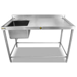 Fregadero una Tarja Izquierda Acero Inoxidable INMEZA FACTORY F1II