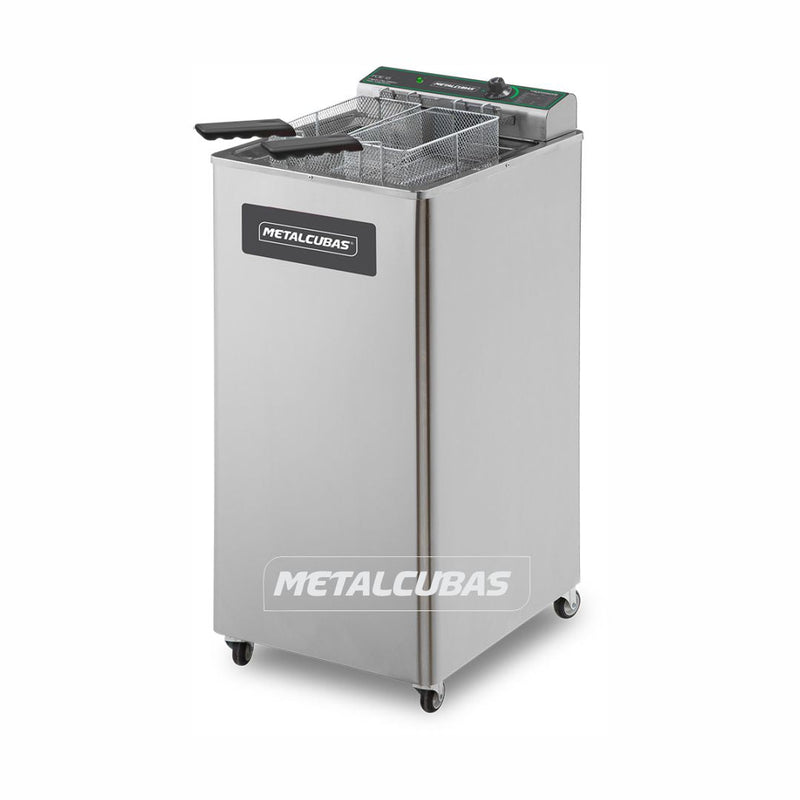 Freidora Eléctrica De Piso P/18 Lts Metalcubas FOE18P